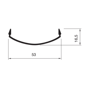 P-74 Click p/ Guarda Corpo Plano