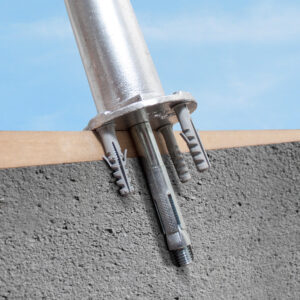 T&M PT200Q Pontalete 200mm Tubo Quad. 2''x1,5mm