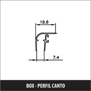 AL-BX 05 Perfil U Box ALT: 20 LARG: 10,7