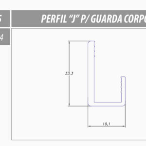 AL-CG 75 Perfil J Oara Guarda Corpo
