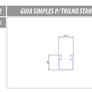 AL-ST 002 Guia Simples para Trilho Stanley