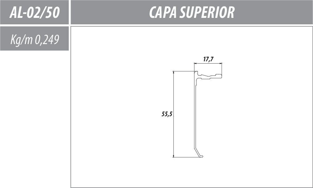 AL-50 Capa 8mm e 10mm 1 AL-50 Capa 8mm e 10mm
