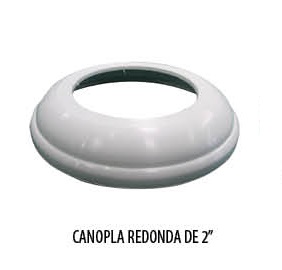 GLO Canopla P/ Tubo Redondo 2''