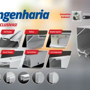 AL2  Kit Instalação 8mm (2 Folhas) 1,50 x 1,20m