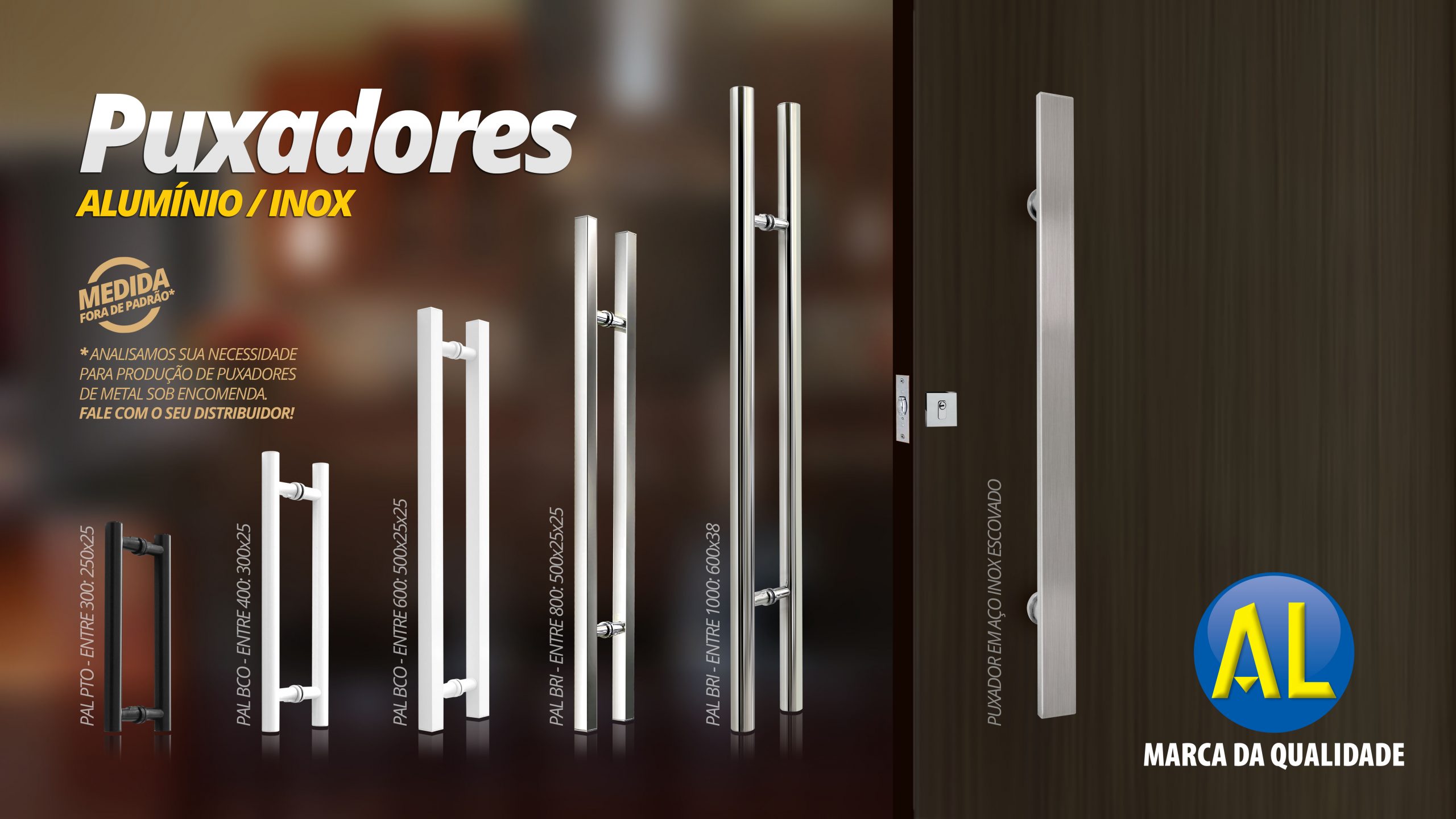 PAL 4150 Puxador Quadrado 1500 X 500 X 25 1 PAL 4150 Puxador Quadrado 1500 X 500 X 25