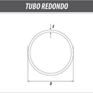 AL-TB 01 Tubo Redondo 1''(2,6cm)